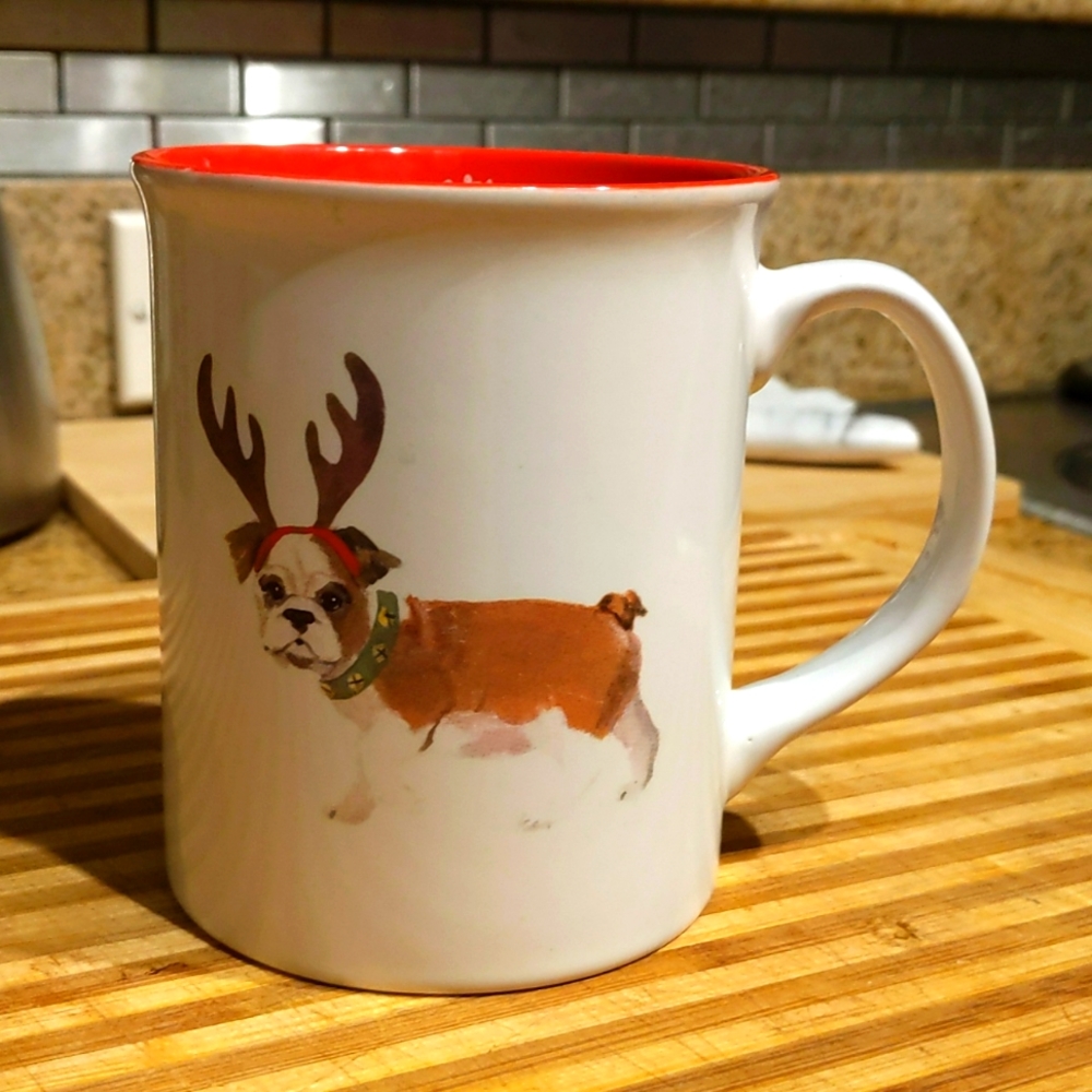 Bulldog Christmas Mug